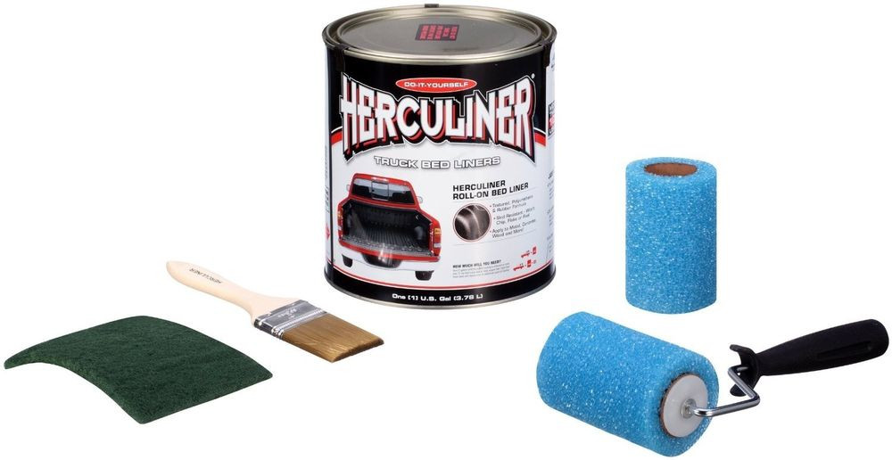 DIY Bed Liner Kits
 Herculiner Truck Bed Brush on Bed Liner Kit 4 Items