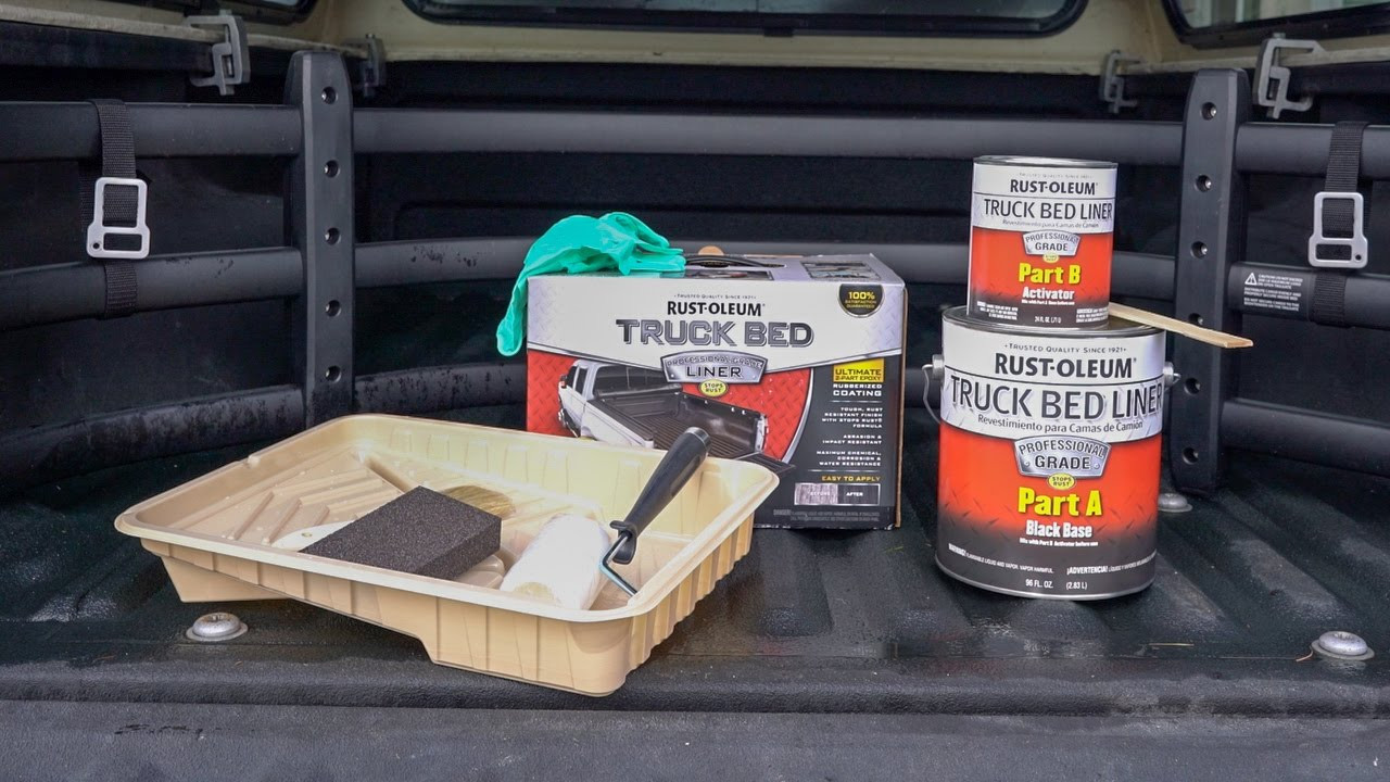 DIY Bed Liner Kits
 Rust Oleum Truck Bed Liner Kit on Truck Canopy