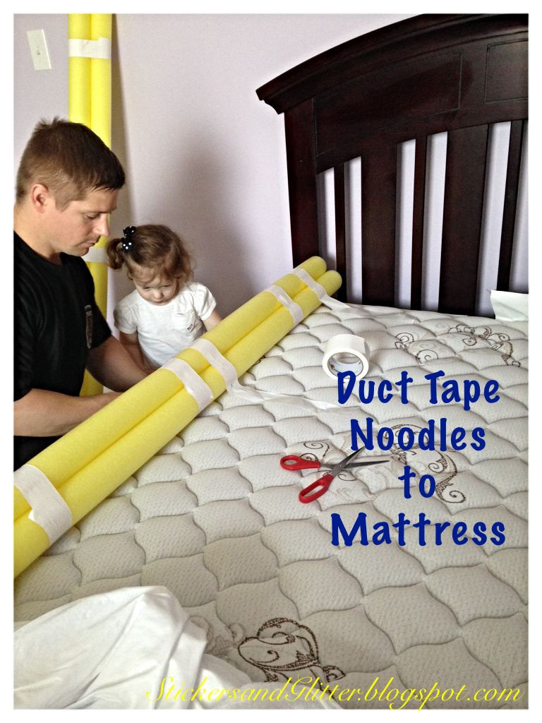 DIY Bed Rails For Toddlers
 Stickers & Glitter DIY Toddler Bed Rails