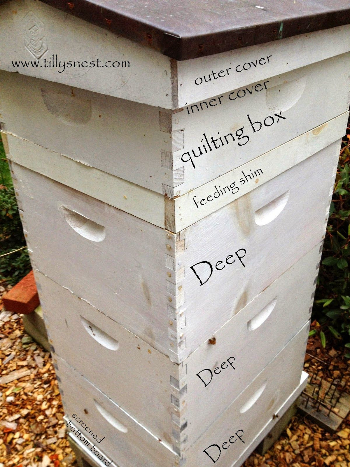 DIY Bee Box
 DIY Winter Beehive Quilting Box Bees Beekeeping