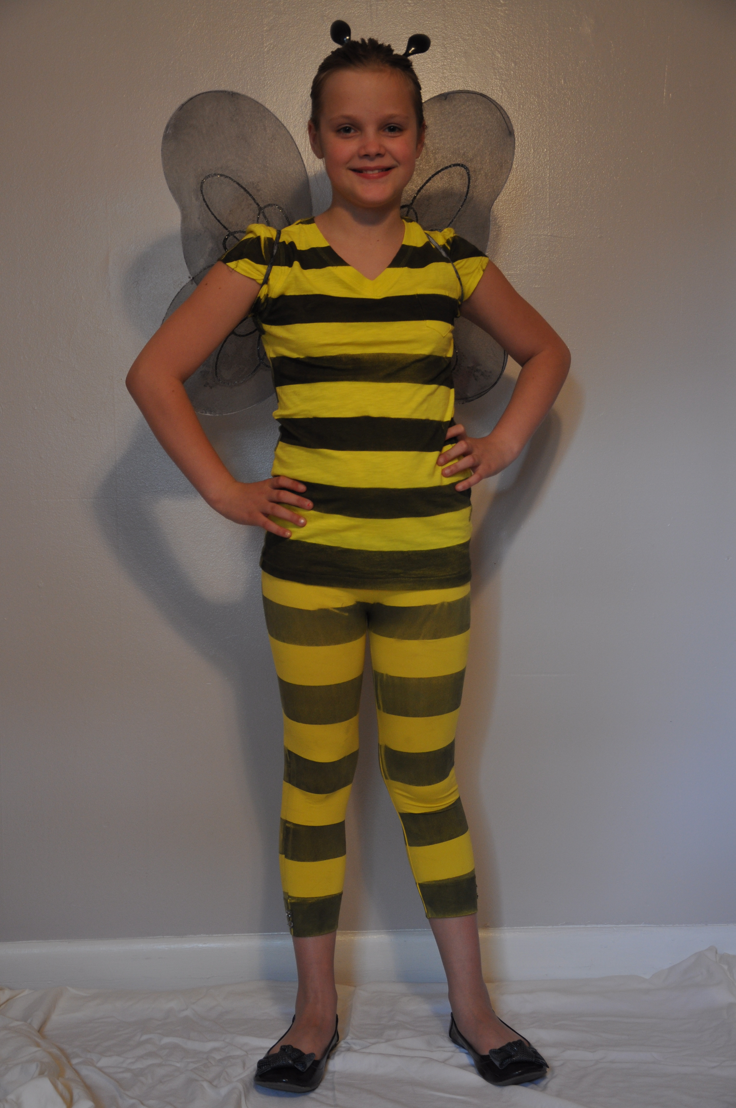 DIY Bee Costume
 Homemade Bumblebee Costume