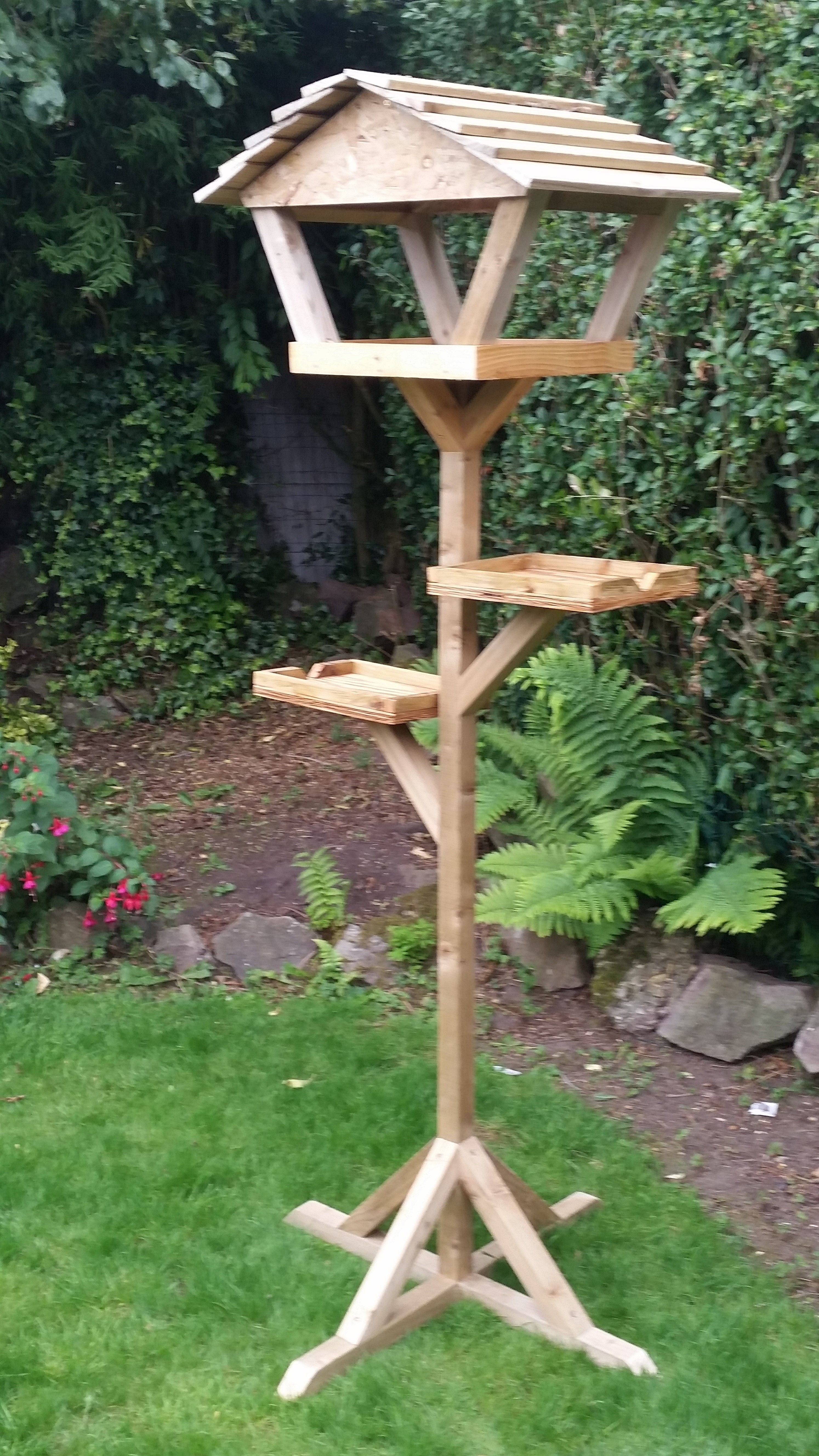 DIY Bird Feeder Plans
 Bird feeder Feeding station mostly made out of off cuts