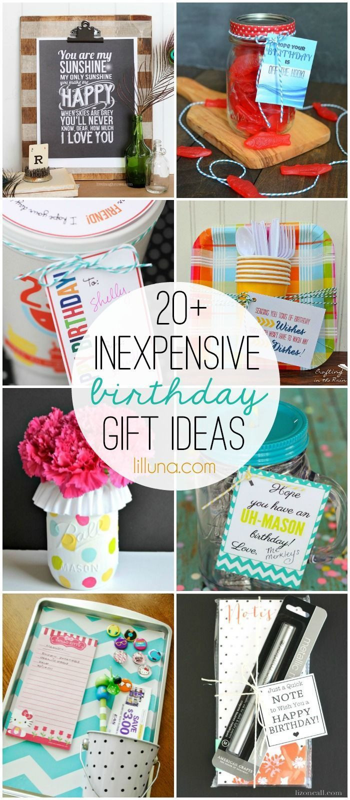DIY Birthday Gifts Ideas
 Inexpensive Birthday Gift Ideas