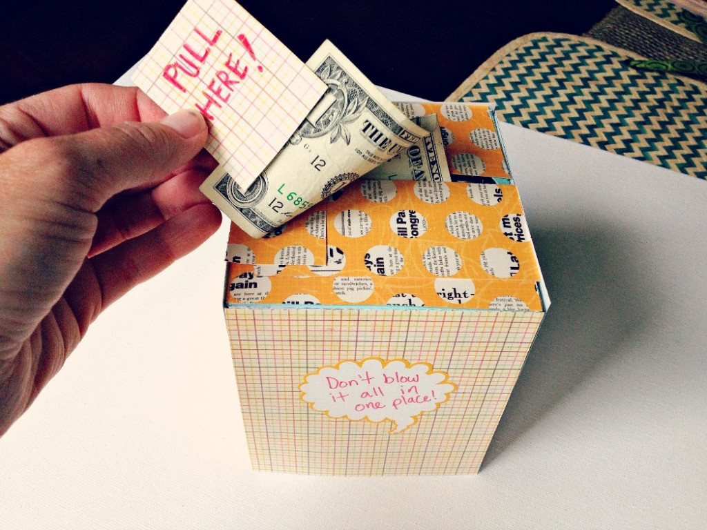 DIY Birthday Gifts Ideas
 DIY Creative Way To Give A Cash Gift Using A Kleenex Box
