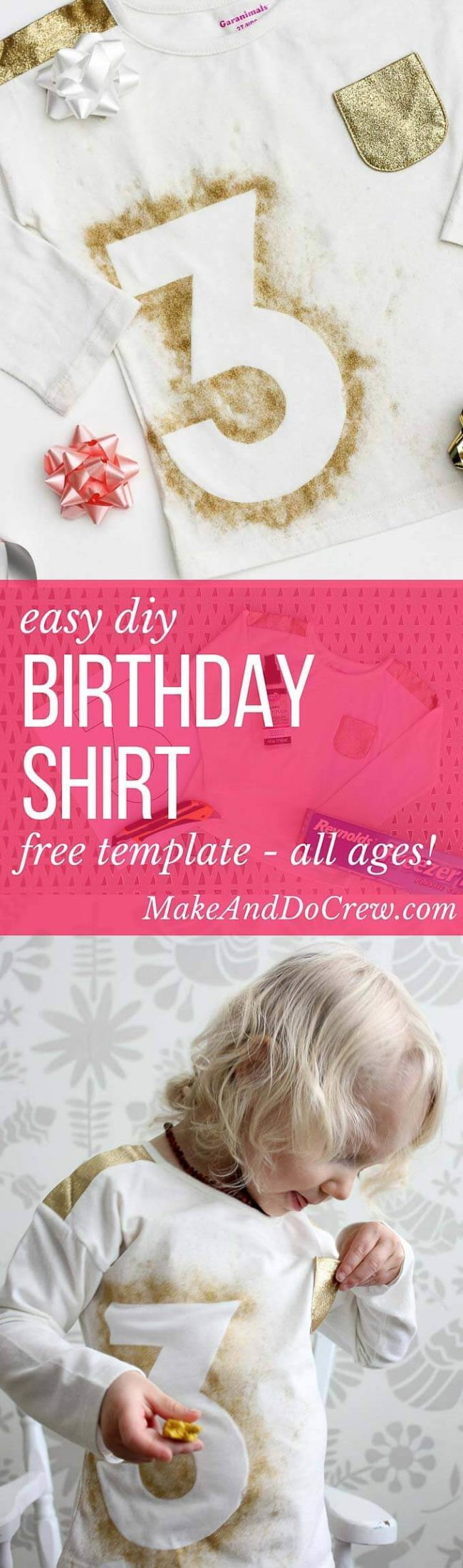 DIY Birthday Shirts For Toddlers
 Personalized DIY Kids Birthday Shirt Idea Make It To her