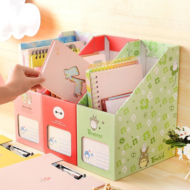 DIY Box Organizer
 Fashion DIY CardBoard Storage Box student hostel Pen