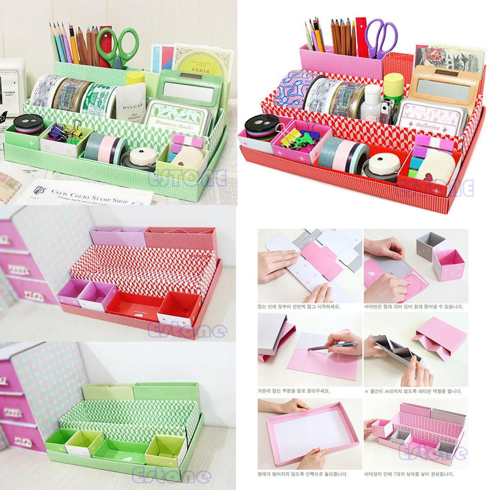 DIY Box Organizer
 Paper Board Storage Stationery Cosmetic Makeup DIY Box