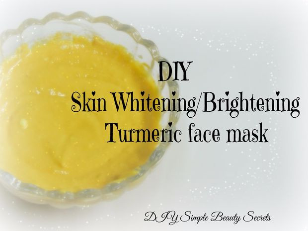 DIY Brightening Face Mask
 DIY Skin Whitening Brightening Turmeric Face Mask Home