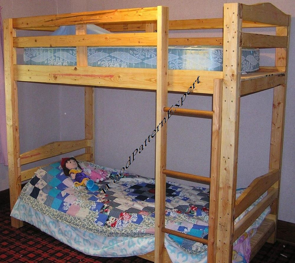 DIY Bunk Beds Plans
 BUNK BED Paper Patterns BUILD KING QUEEN FULL TWIN ADULT
