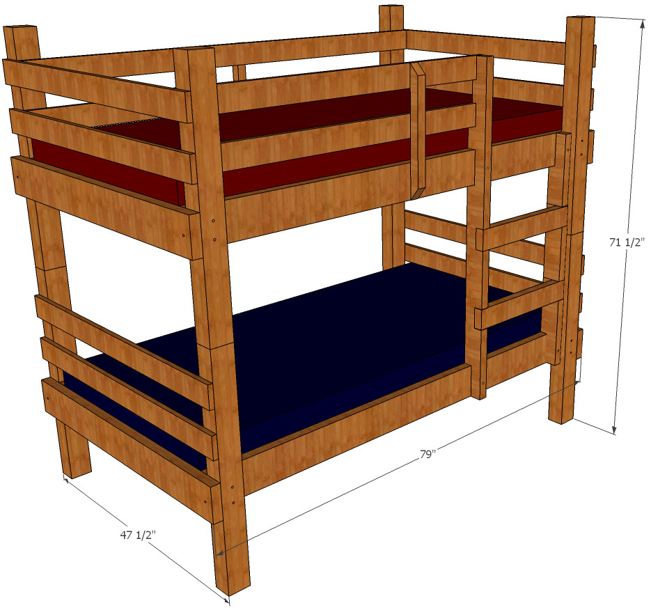 DIY Bunk Beds Plans
 Bunk Bed Plans Free