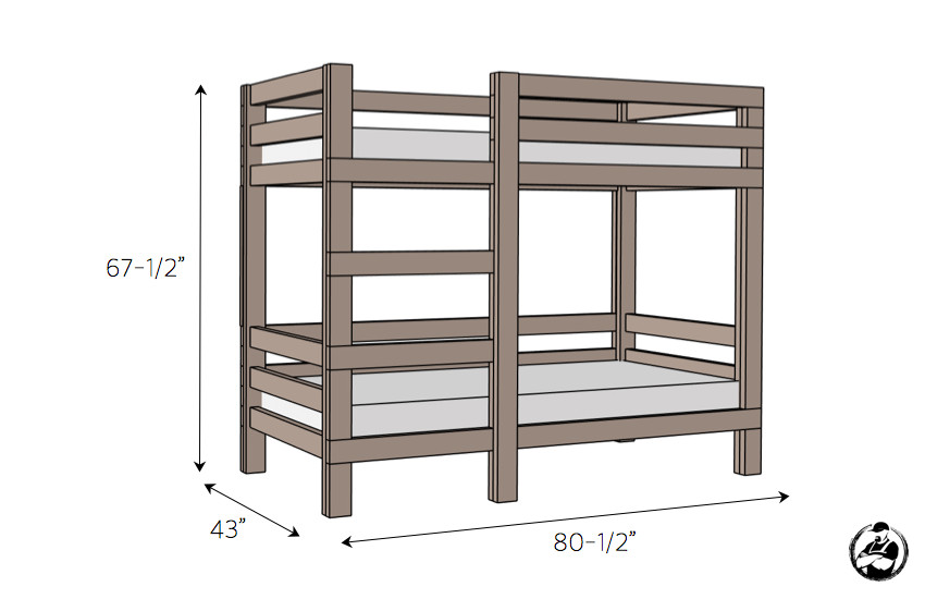 DIY Bunk Beds Plans
 2x4 Bunk Bed Rogue Engineer
