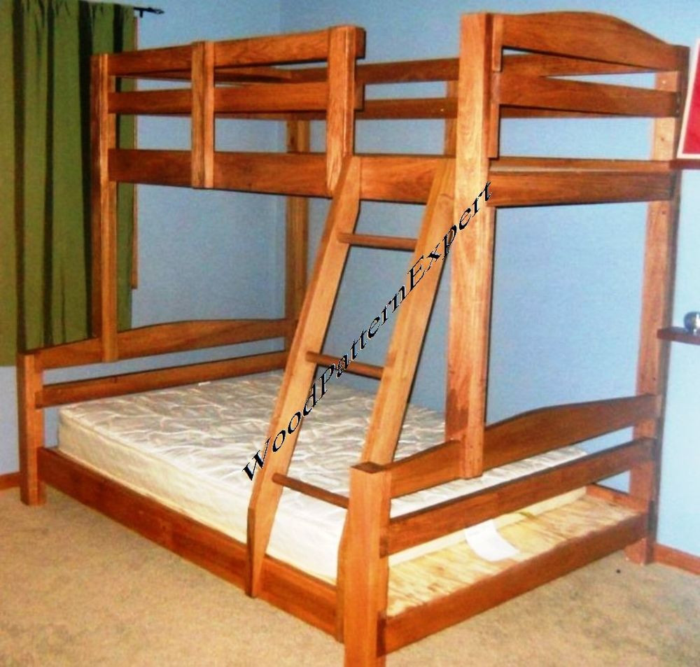 DIY Bunk Beds Plans
 BUNK BED Paper Patterns BUILD KING OVER QUEEN OVER FULL