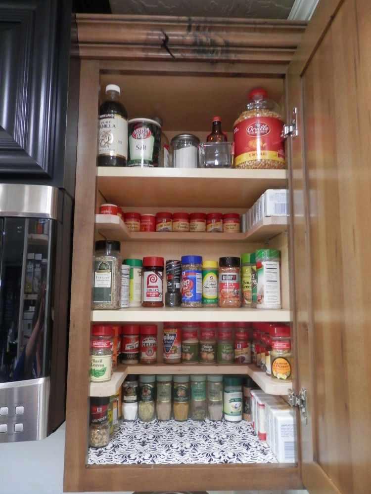 DIY Cabinet Organizer
 DIY Spicy Shelf organizer