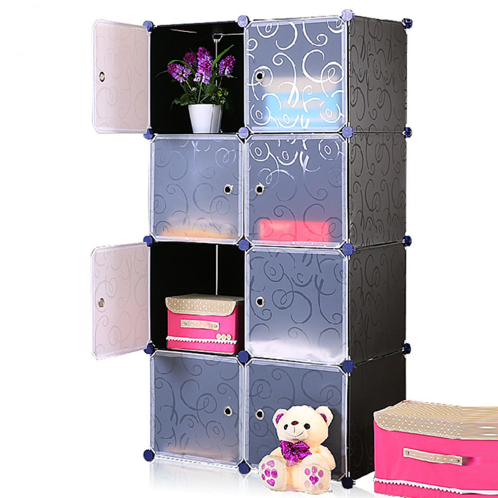 DIY Cabinet Organizer
 Unicoo Multi Use DIY 8 Cube Organizer Bookcase Storage