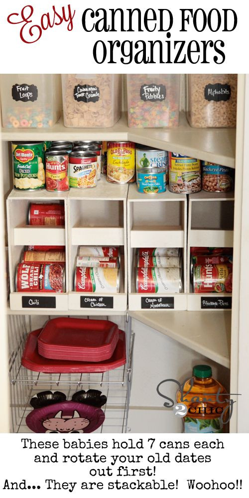 DIY Canned Food Organizer
 17 Best images about Pantry Organization on Pinterest