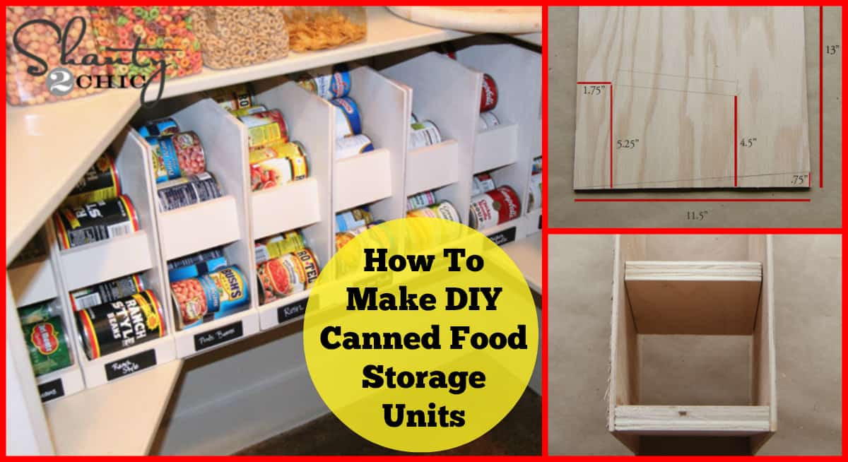 DIY Canned Food Organizer
 DIY Canned Food Storage