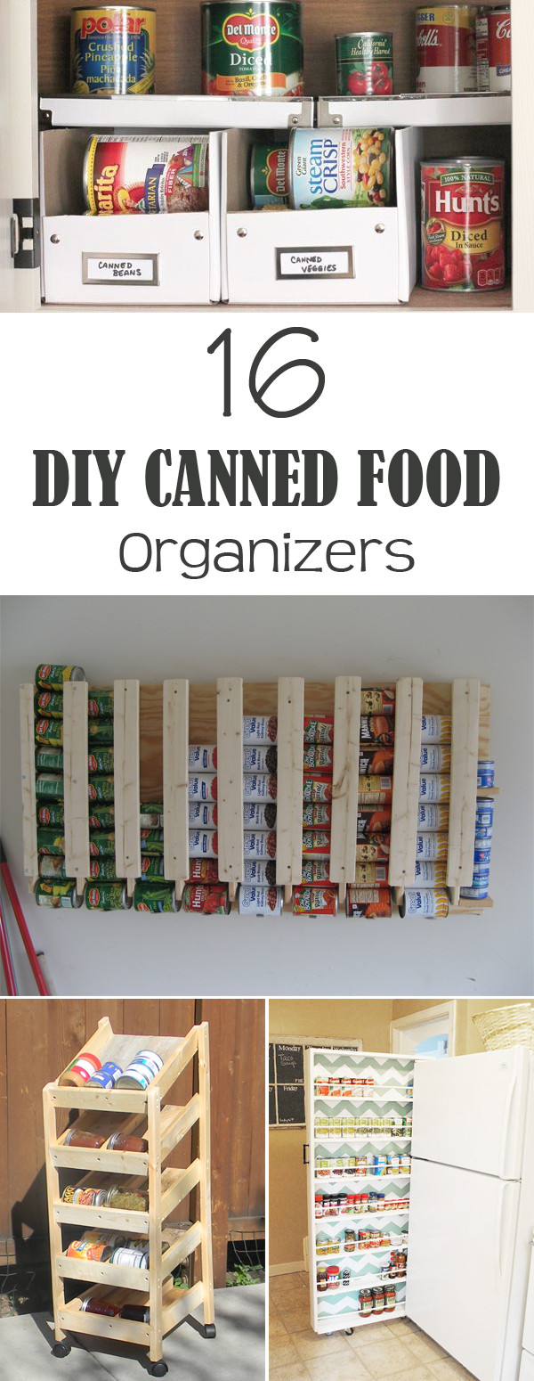 DIY Canned Food Organizer
 16 DIY Canned Food Organizers