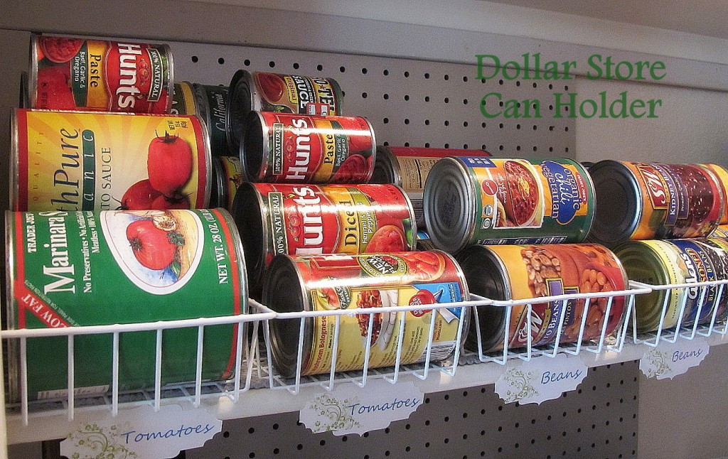 DIY Canned Food Organizer
 canned food organization
