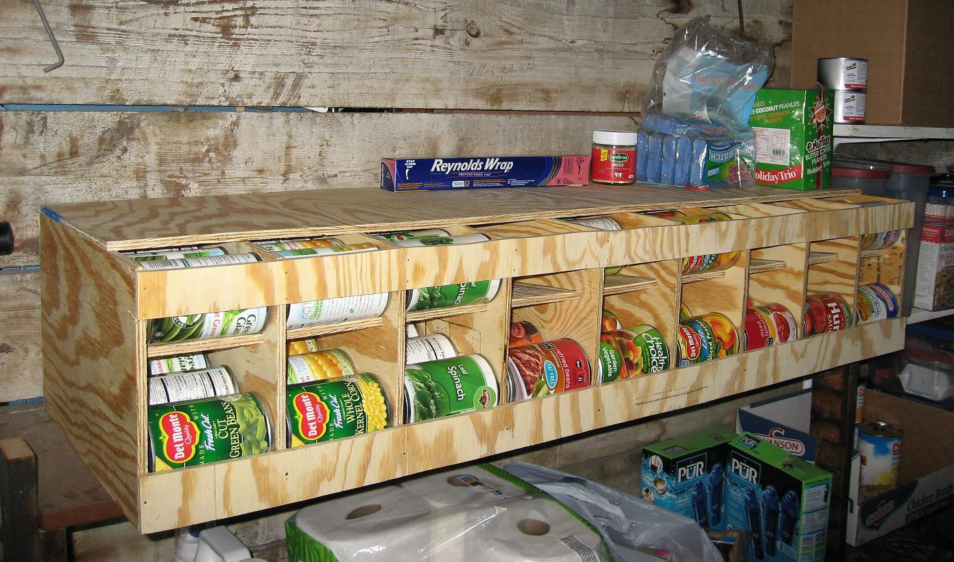 DIY Canned Food Organizer
 81 Can FIFO Bulk Can Dispenser Organizer 4