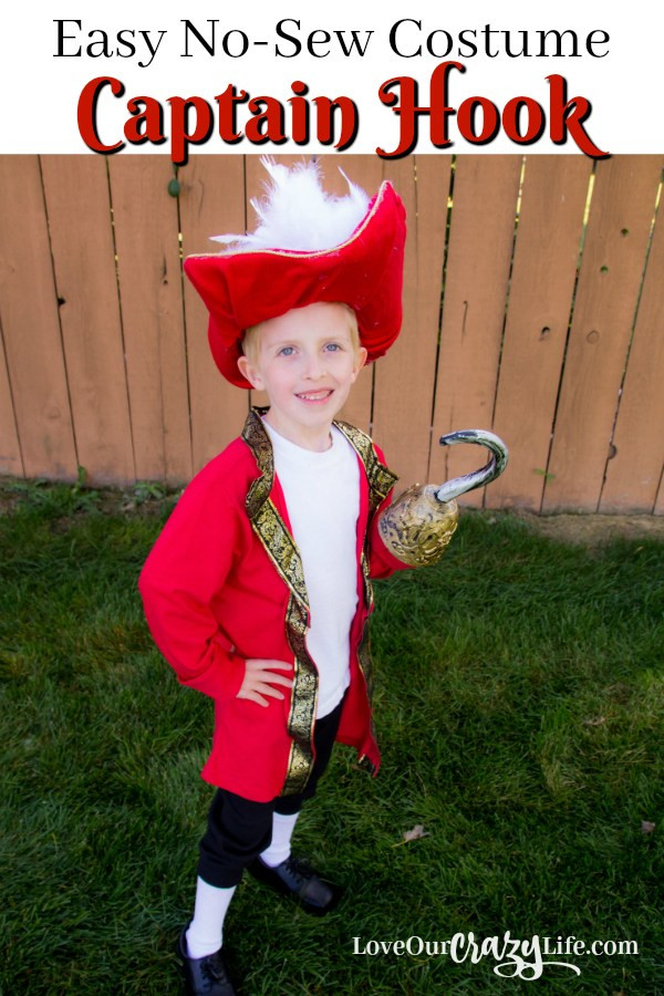 DIY Captain Hook Costumes
 DIY Captain Hook Costume No Sewing Required