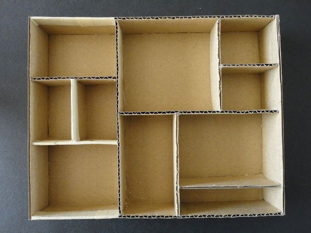 DIY Cardboard Box Shelves
 diy cardboard boxes shelves shadowboxes Google Search