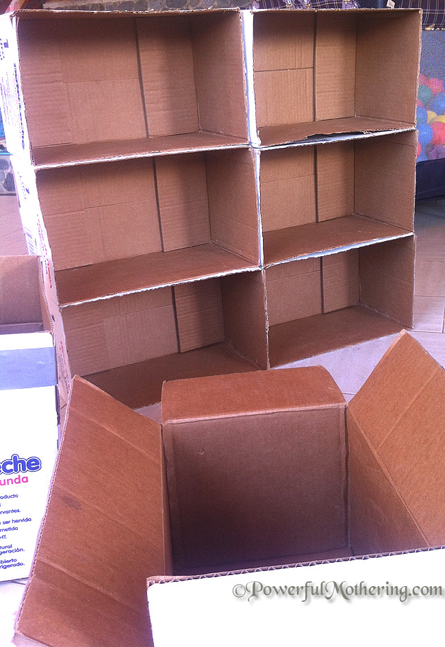 DIY Cardboard Box Shelves
 Making a Shelf out of Cardboard Boxes