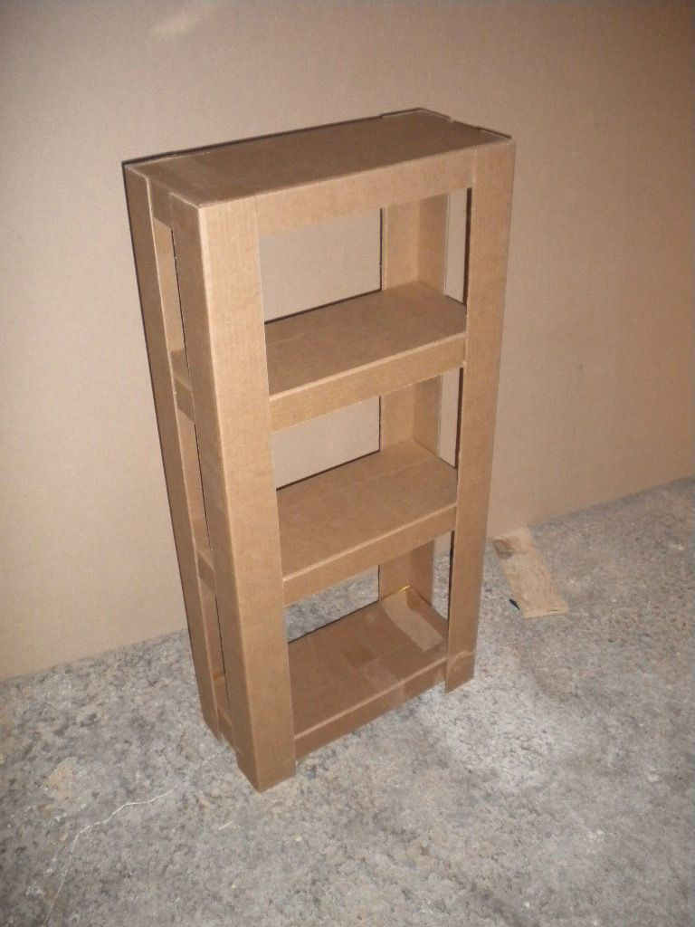 DIY Cardboard Box Shelves
 Easy Cardboard Shelves