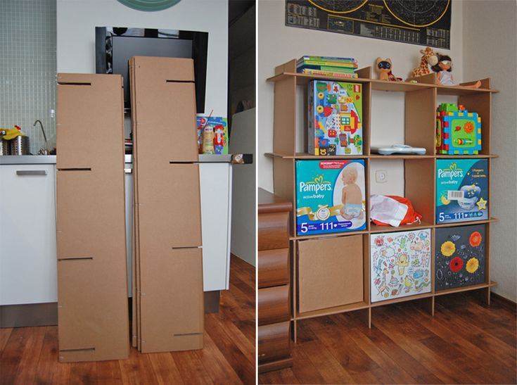 DIY Cardboard Box Shelves
 38 best images about DIY Cardboard on Pinterest