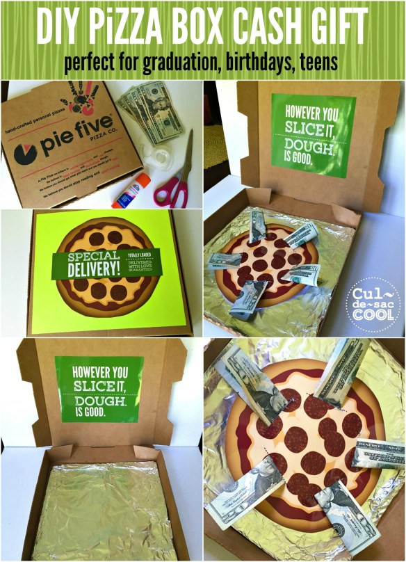 DIY Cash Box
 DIY Pizza Box Cash Gift with FREE Printables