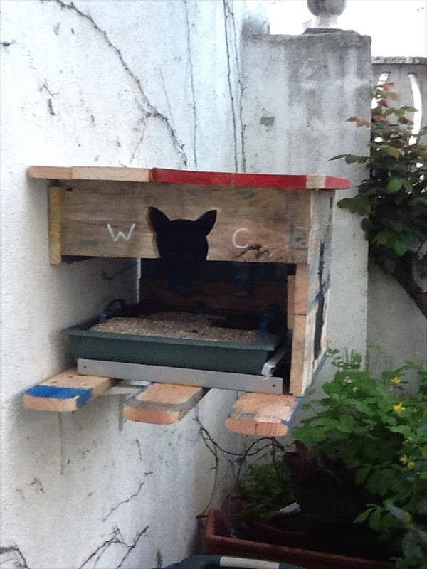 DIY Cat House Outdoor
 1 Euro DIY Pallet Cat House