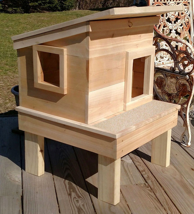 DIY Cat House Outdoor
 Outdoor Cat House on Platform