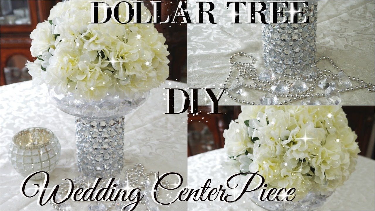 DIY Centerpiece Wedding
 DIY DOLLAR TREE BLING FLORAL WEDDING CENTERPIECE 2017