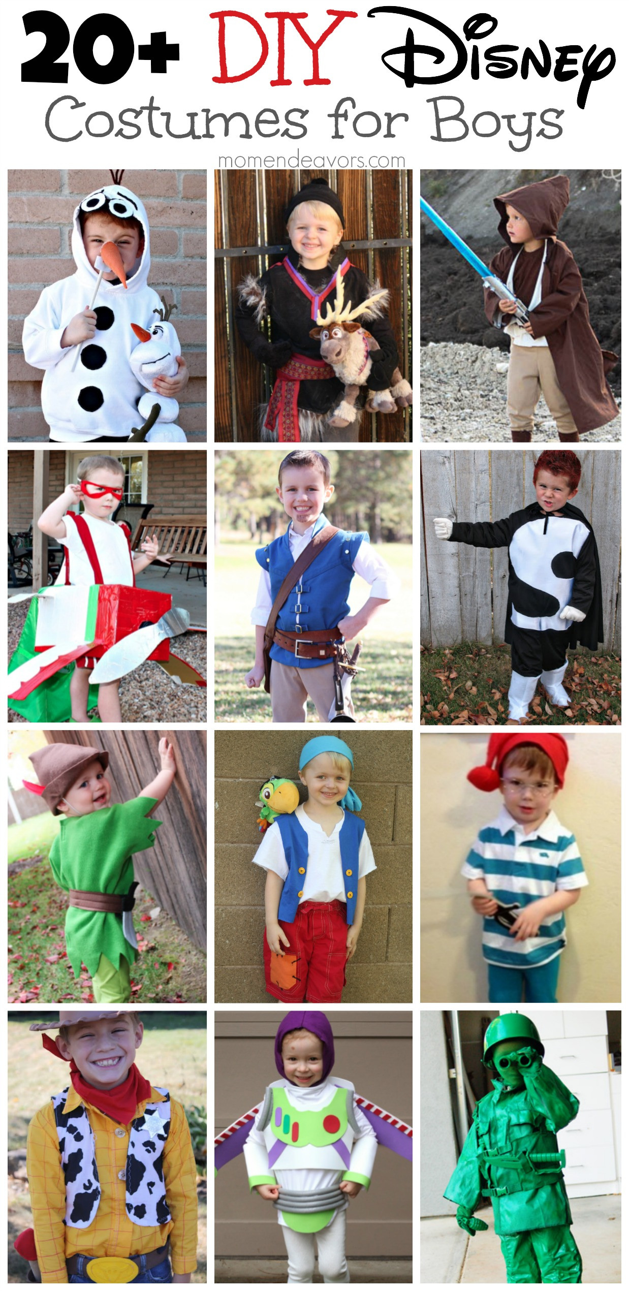 DIY Character Costumes
 DIY Disney Costumes for Boys