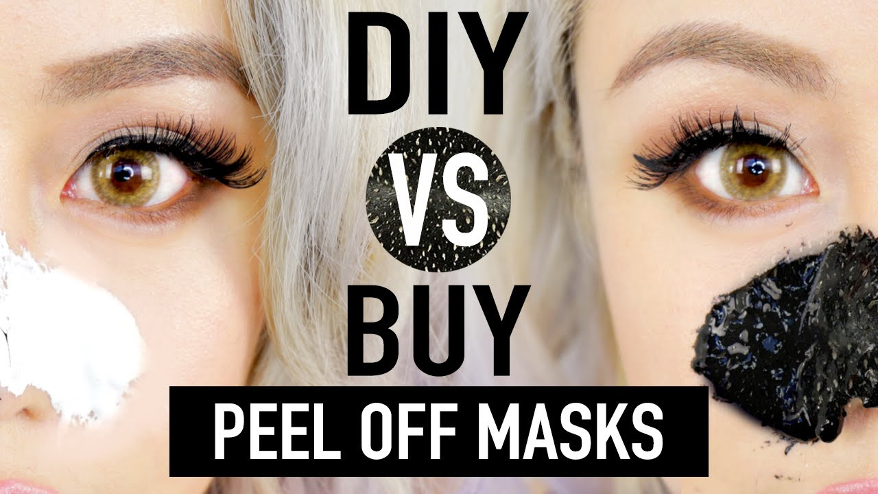 DIY Charcoal Peel Off Mask
 DIY Peel f Mask To Remove Blackheads DIY vs BUY