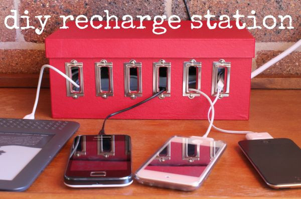 DIY Charger Organizer
 15 DIY Cord And Cable Organizers For A Clean And