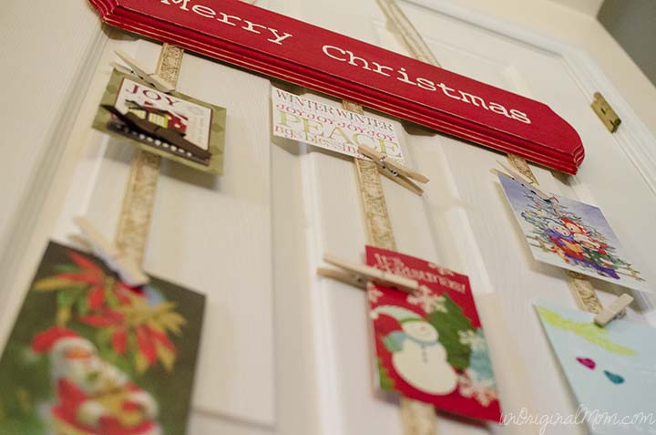 DIY Christmas Card Holders
 DIY Hanging Christmas Card Holder unOriginal Mom