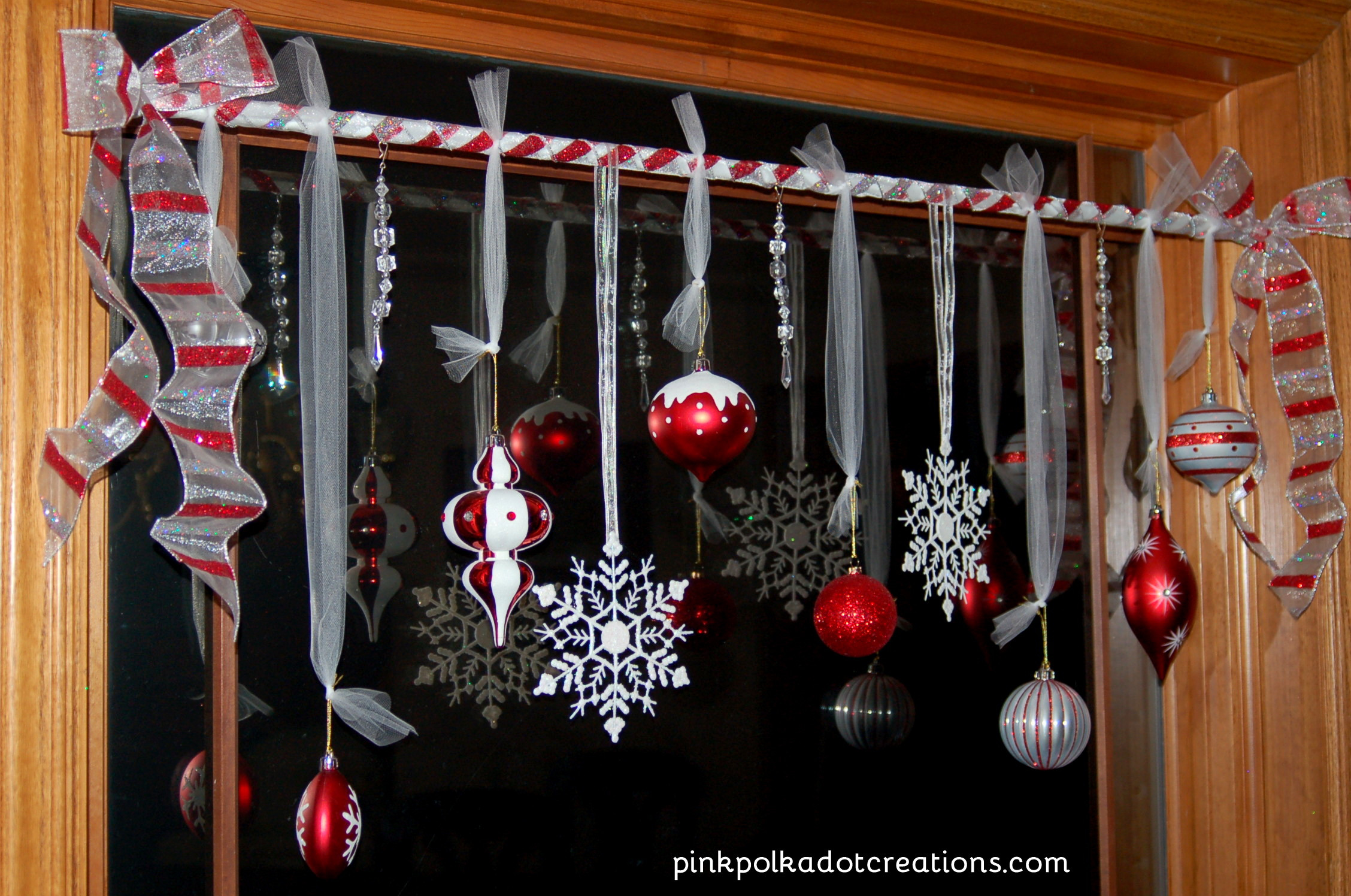 DIY Christmas Decor Ideas
 Christmas Window Treatments Pink Polka Dot Creations