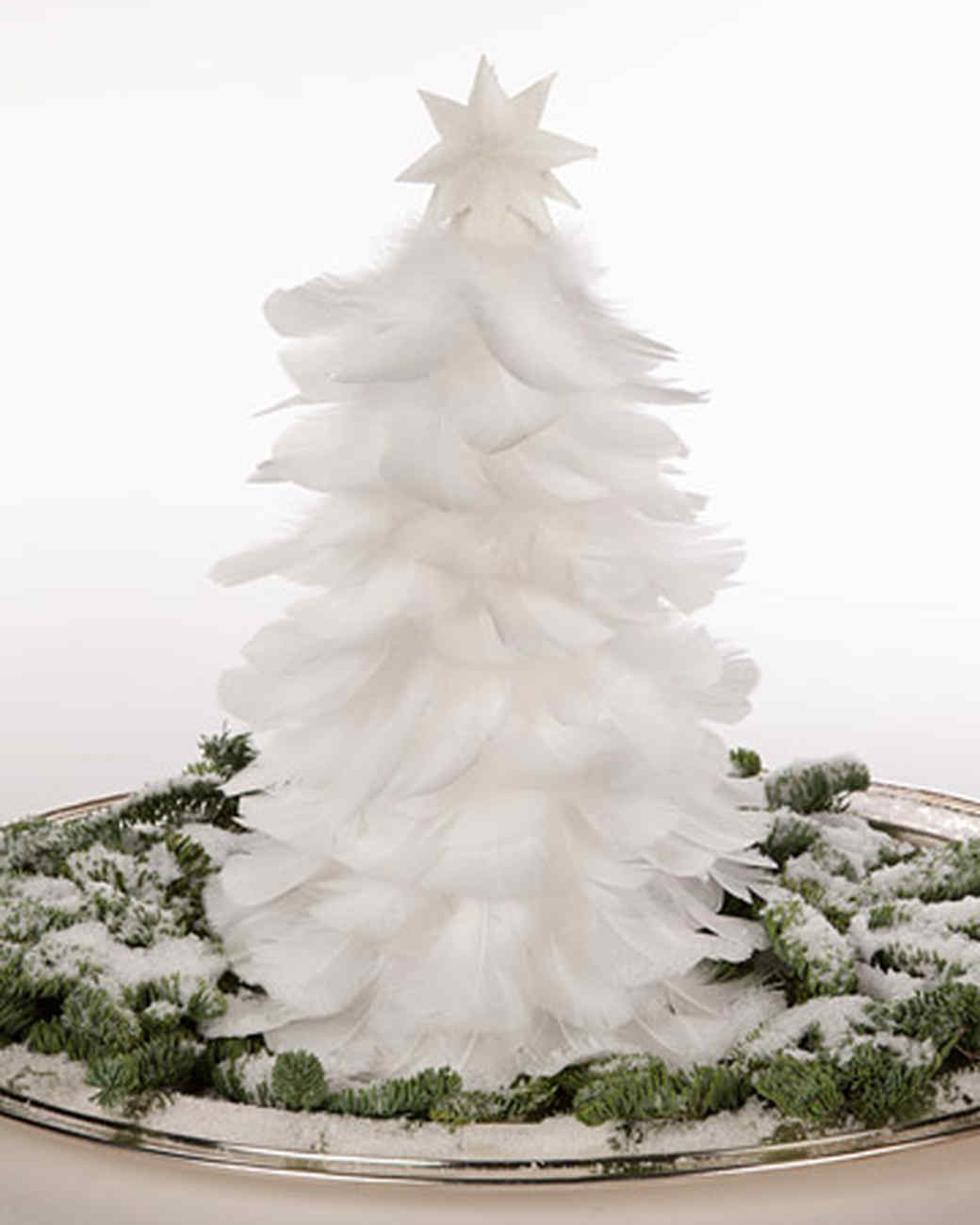 DIY Christmas Decorations Martha Stewart
 Feather Christmas Tree & Video