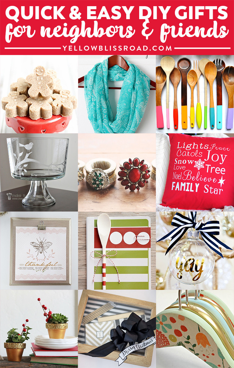 Diy Christmas Gift Ideas
 Bud Gifts Ideas for Friends and Neighbors Homemade