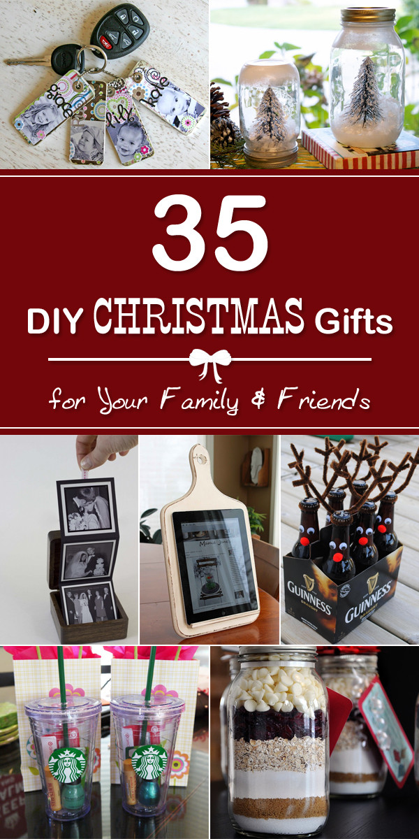 DIY Christmas Gifts For Families
 35 Easy DIY Christmas Gifts for Your Family and Friends