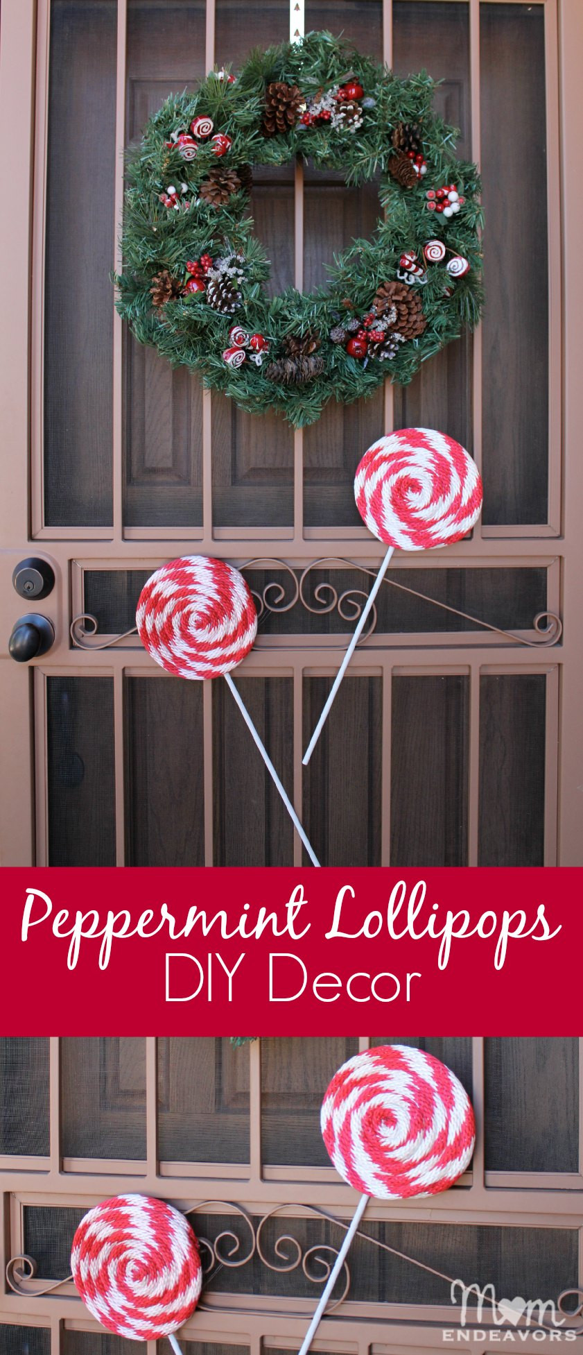 DIY Christmas Home Decor
 DIY Peppermint Lollipops Christmas Decor