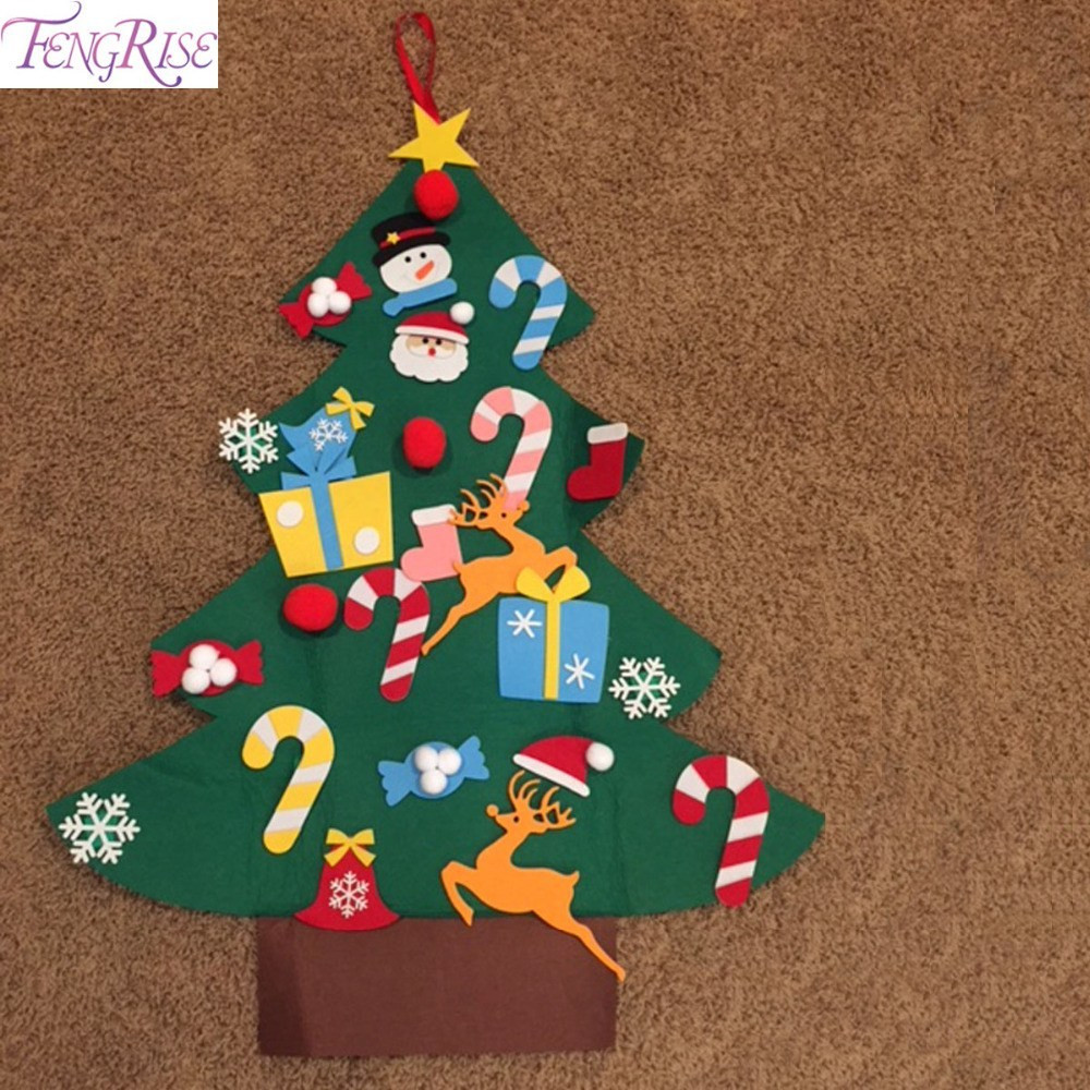 DIY Christmas Ornaments 2019
 FENGRISE Felt Christmas Tree Decorations For Home Kids DIY