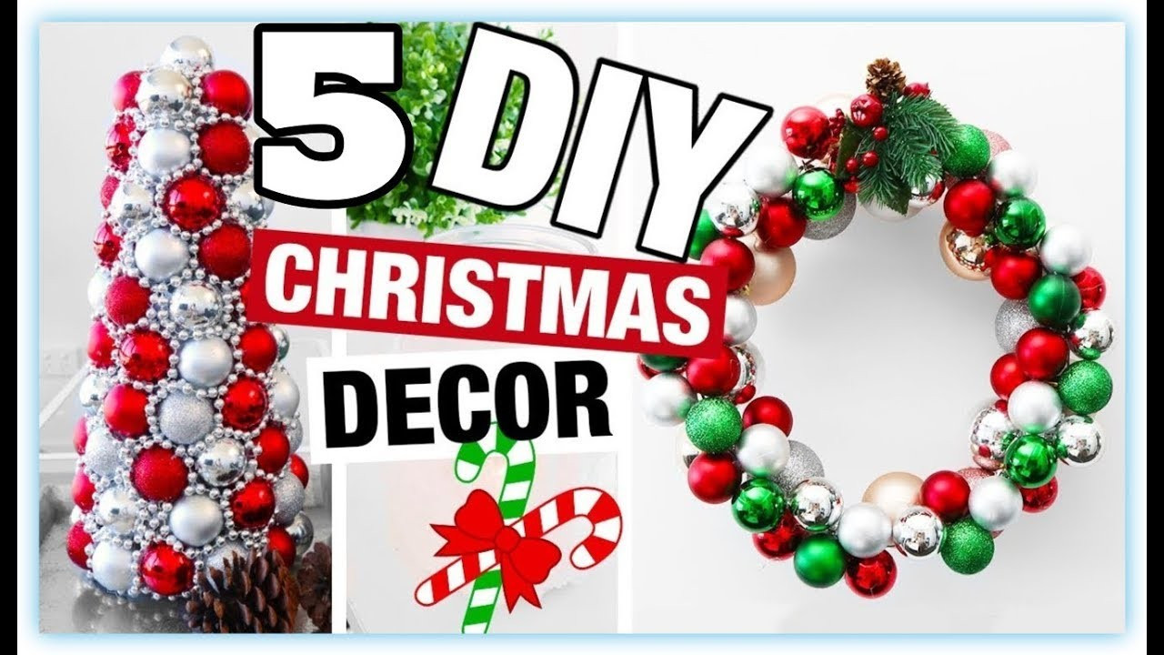 DIY Christmas Ornaments 2019
 DIY Christmas Decor 5 Easy Crafts Ideas at Christmas