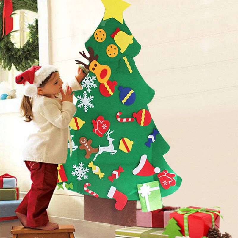 DIY Christmas Ornaments 2019
 1set DIY Christmas Tree Kids Toy Decorations Pendant Drop