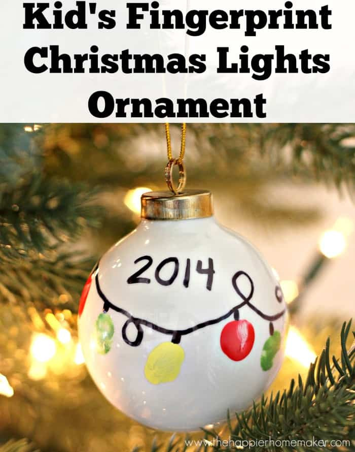 DIY Christmas Ornaments For Kids
 DIY Kid s Fingerprint Ornament