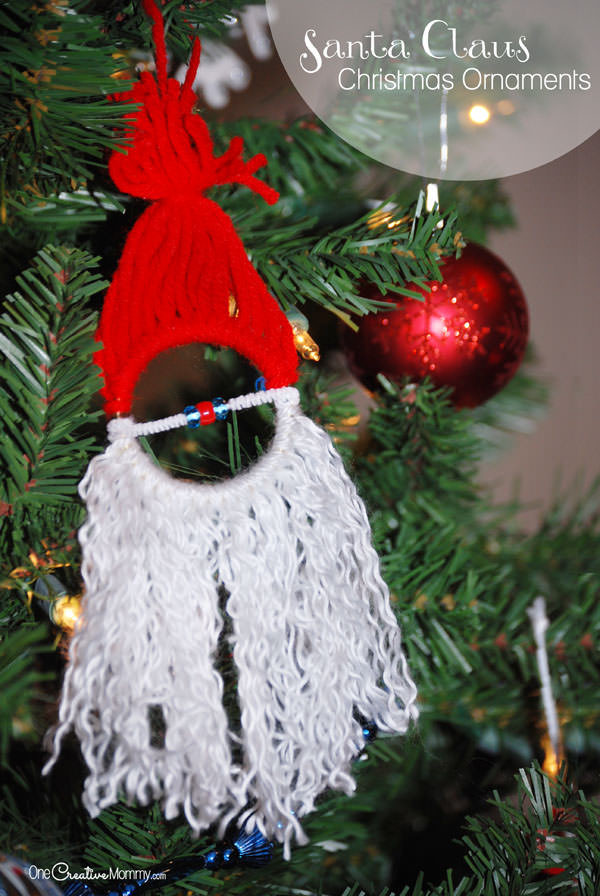 DIY Christmas Ornaments For Kids
 Yarn Tree Christmas Craft for Kids onecreativemommy