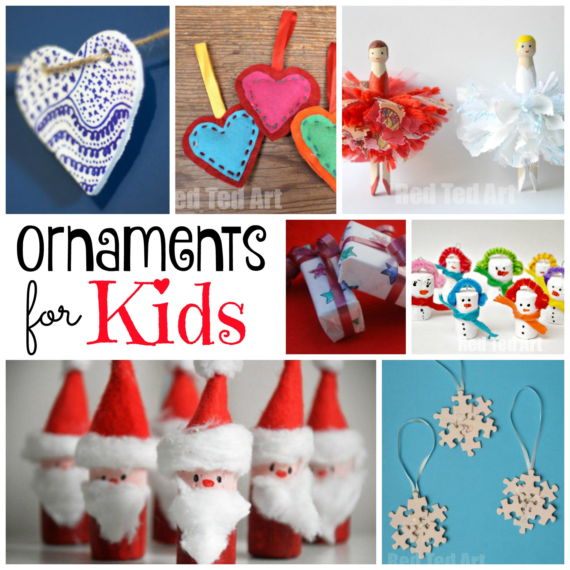 DIY Christmas Ornaments For Kids
 DIY Christmas Ornaments Red Ted Art s Blog