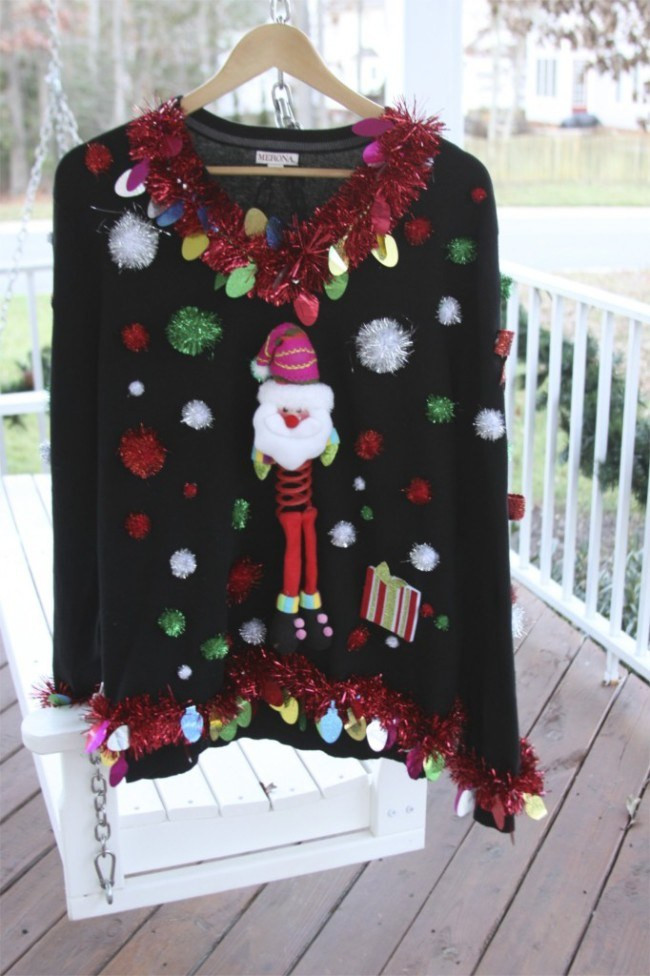 DIY Christmas Sweaters
 15 Do It Yourself Ugly Christmas Sweaters Oh My Creative