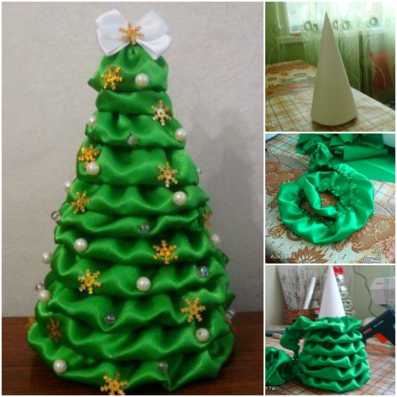 DIY Christmas Trees
 Wonderful DIY Mesh Ribbon Christmas Tree
