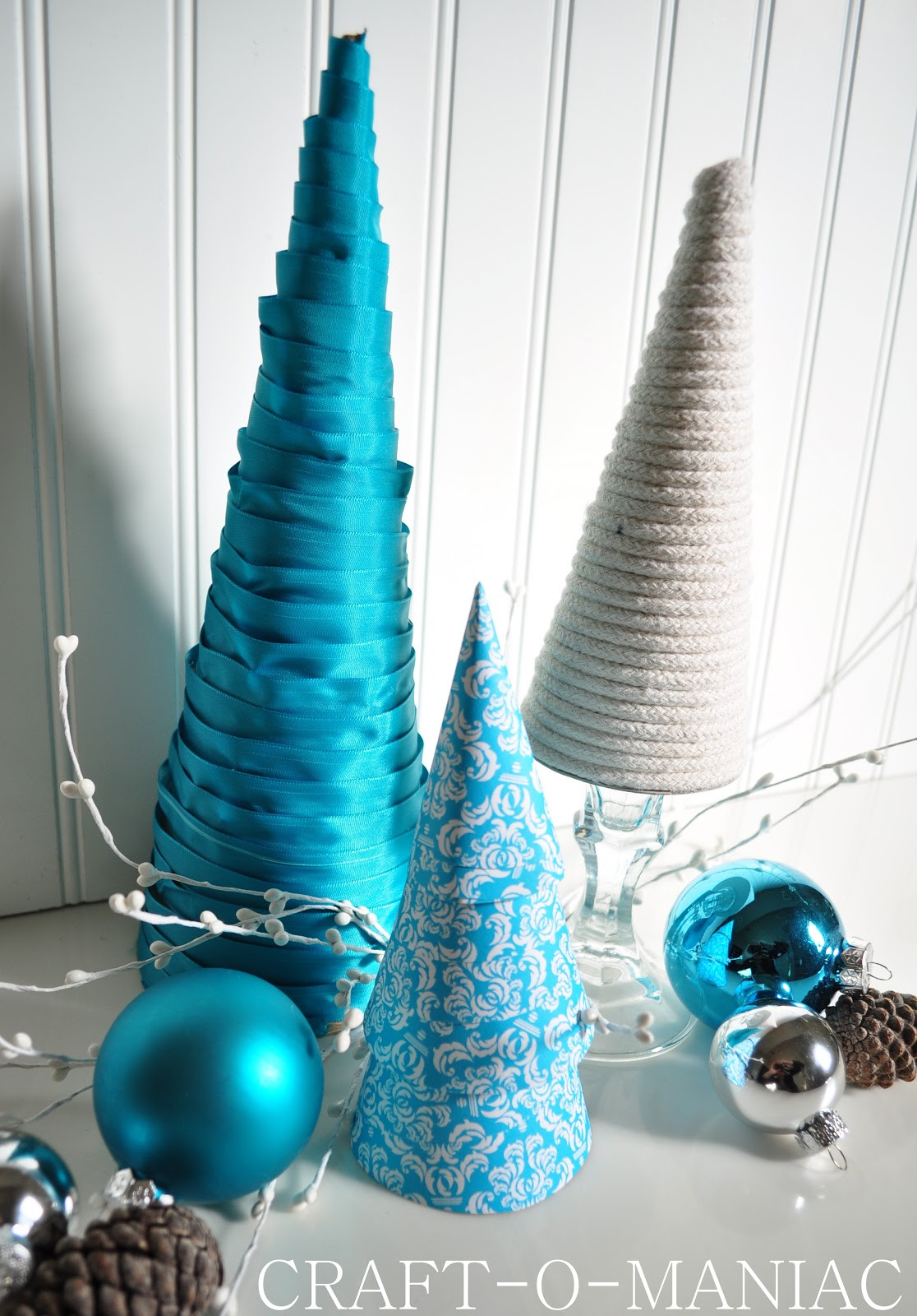 DIY Christmas Trees
 DIY Christmas Tree Cones Craft O Maniac